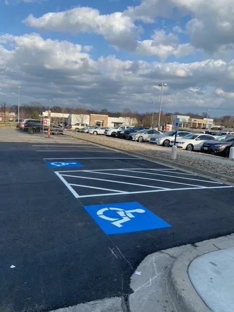 ADA Compliance on a commercial lot in Odessa, MO