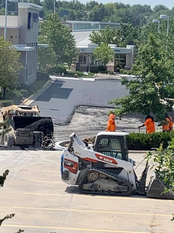 Asphalt Repair & Patching on a commercial lot in Odessa, MO