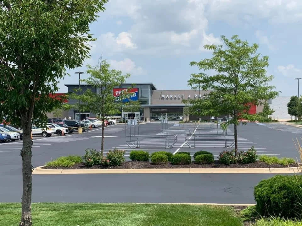 Commercial Sealcoating on a commercial lot in Odessa, MO