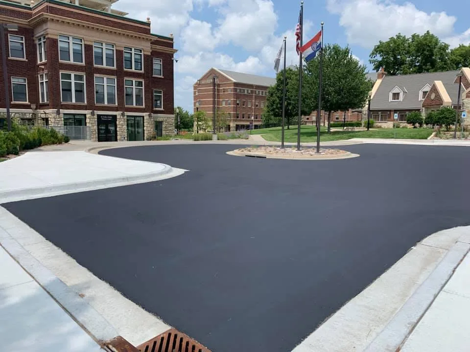 Curbs & Gutters on a commercial lot in Odessa, MO
