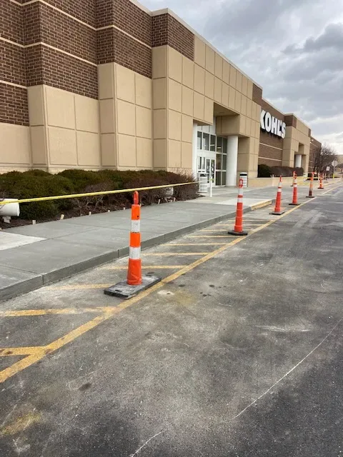 New Concrete Paving on a commercial lot in Odessa, MO