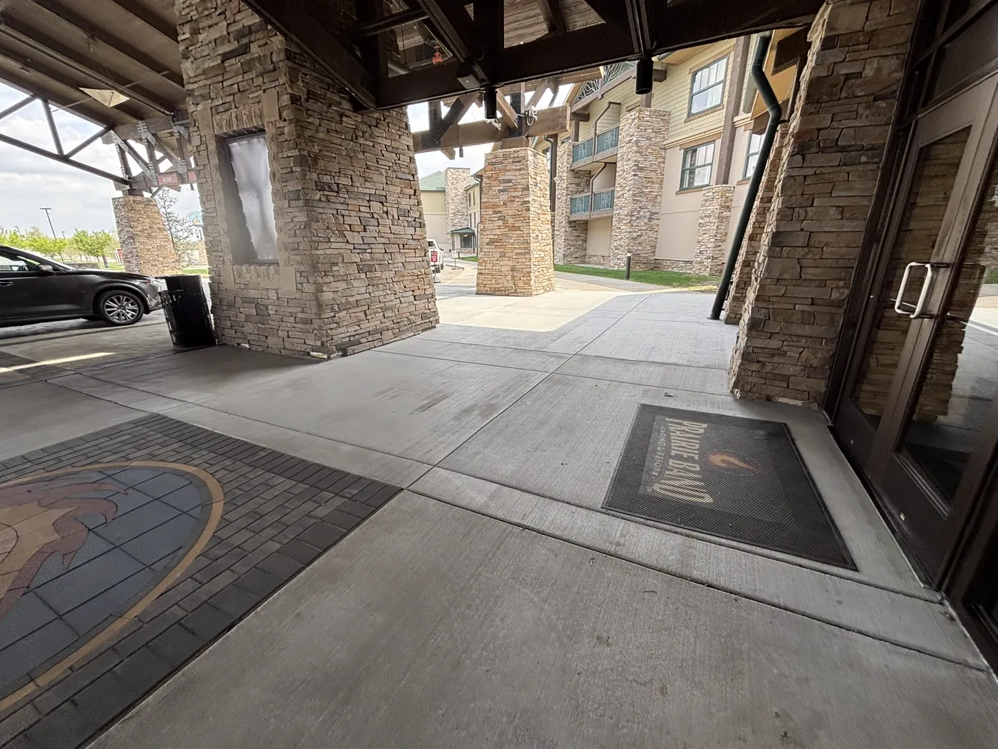 Logo paver detail work at Prairie Band Casino in Mayetta, Kansas